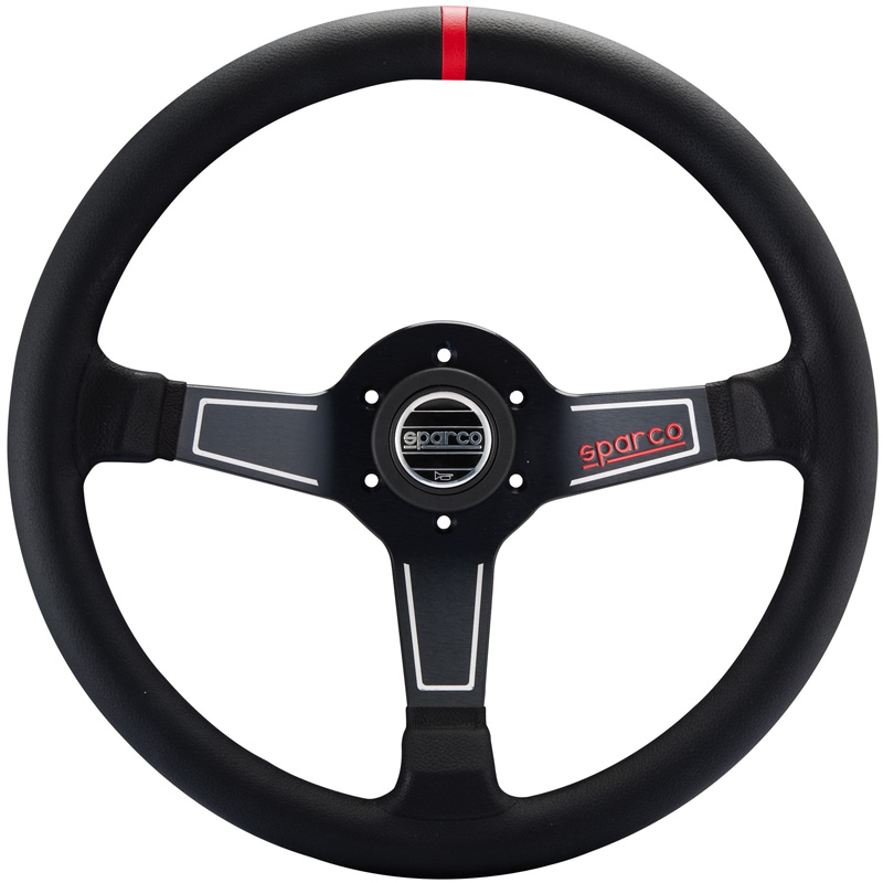 Image of Sparco Stuur L575 Zwart 350mm Leer