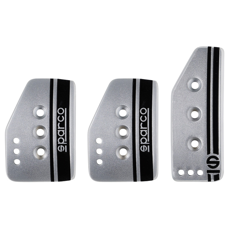 Image of Sparco Pedalen Set Settanta Handgeschakeld Zilver Aluminium
