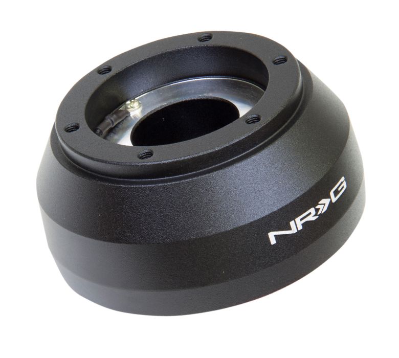 Image of NRG Innovations Stuurnaaf Kort Zwart Aluminium Subaru Forester,Impreza,Legacy