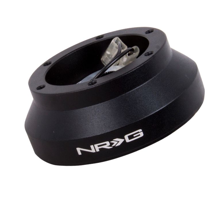 Image of NRG Innovations Stuurnaaf Kort Zwart Aluminium Ford Mustang