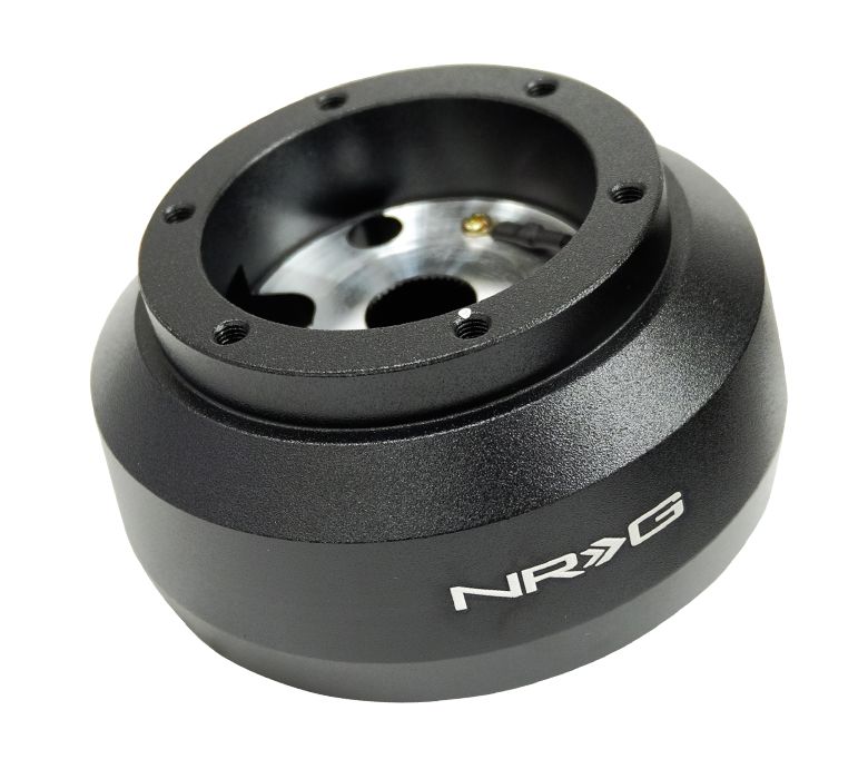 Image of NRG Innovations Stuurnaaf Kort Zwart Aluminium Porsche Boxter