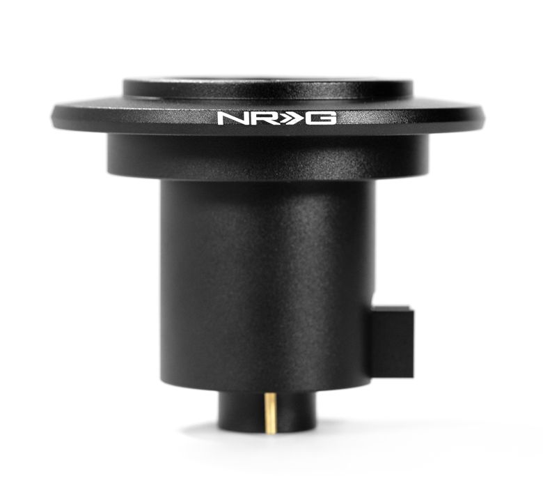 Image of NRG Innovations Stuurnaaf Kort Zwart Aluminium Volvo 240