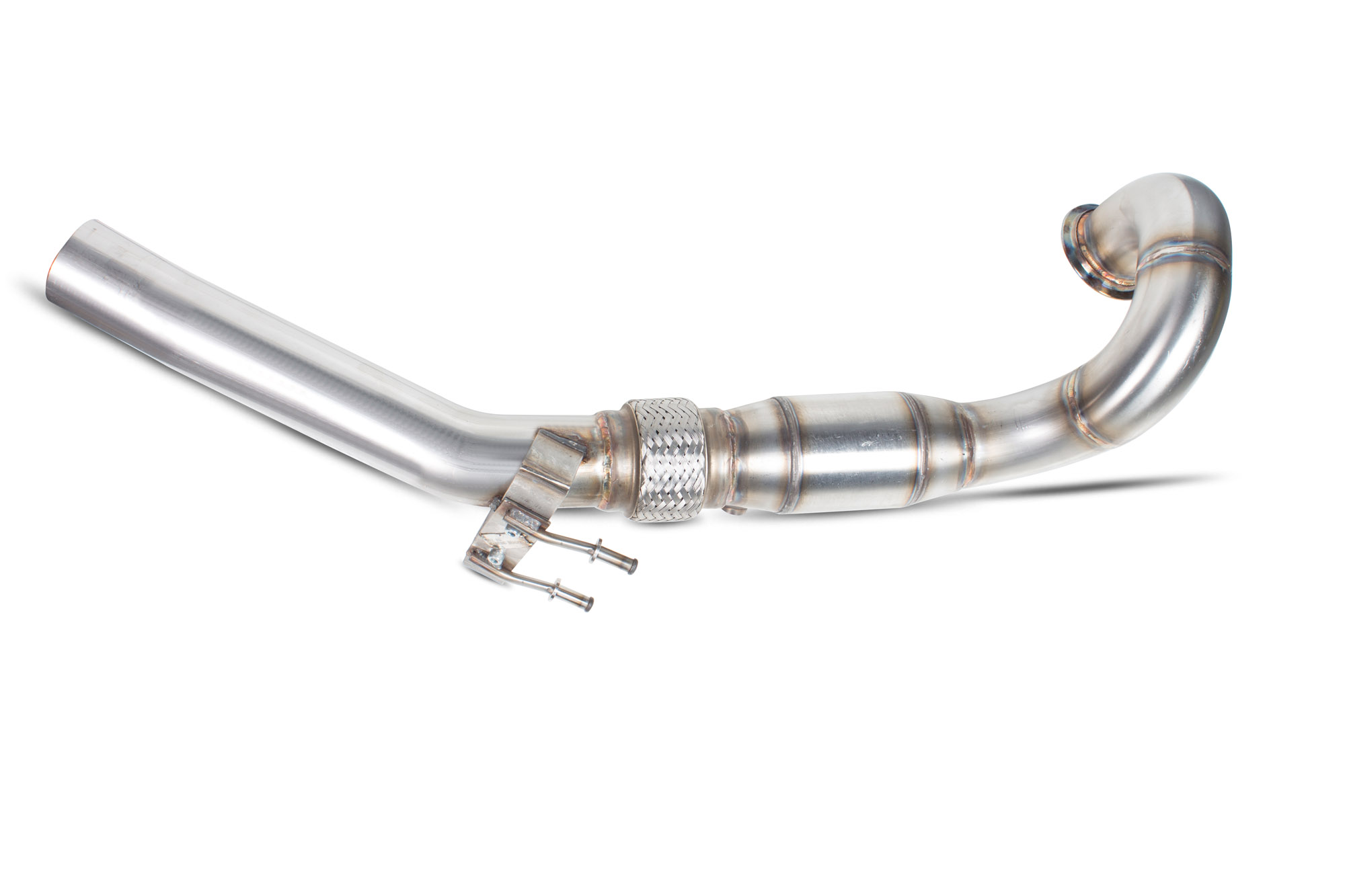 Image of Scorpion Exhausts Downpipe Met High Flow Katalysator 76mm Roestvrij Staal Skoda Octavia