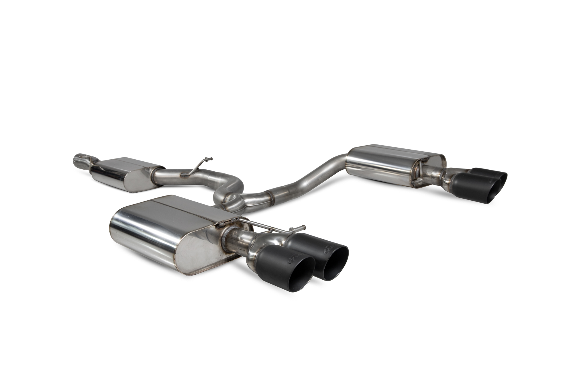 Image of Scorpion Exhausts Cat-back Uitlaatsysteem Quad Daytona Ceramic 80mm Roestvrij Staal Seat Leon