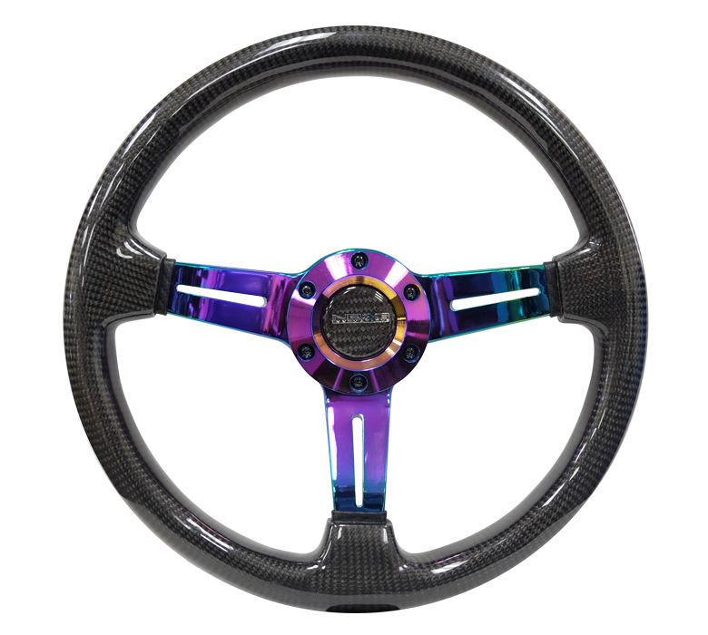 NRG Innovations Stuur Neo Chroom 350mm Carbon