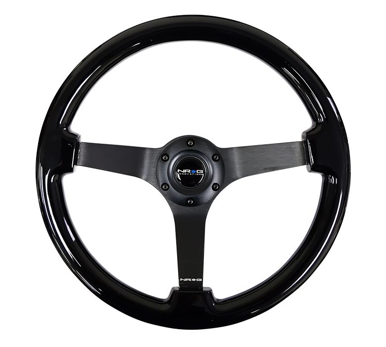 NRG Innovations Stuur Flat Black 350mm Hout