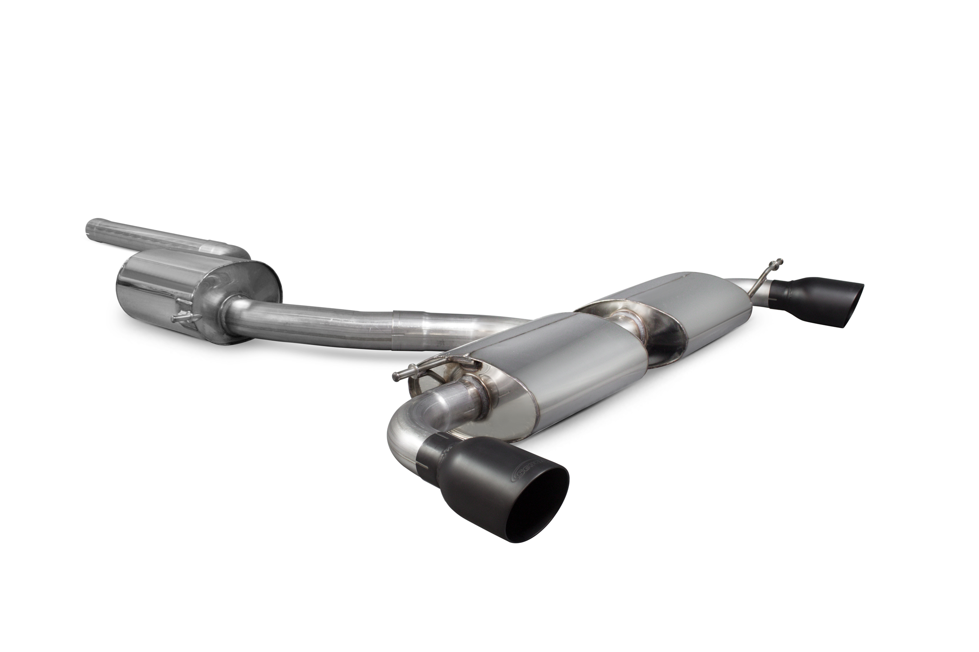 Image of Scorpion Exhausts Cat-back Uitlaatsysteem Daytona Ceramic 76mm Roestvrij Staal Volkswagen Golf