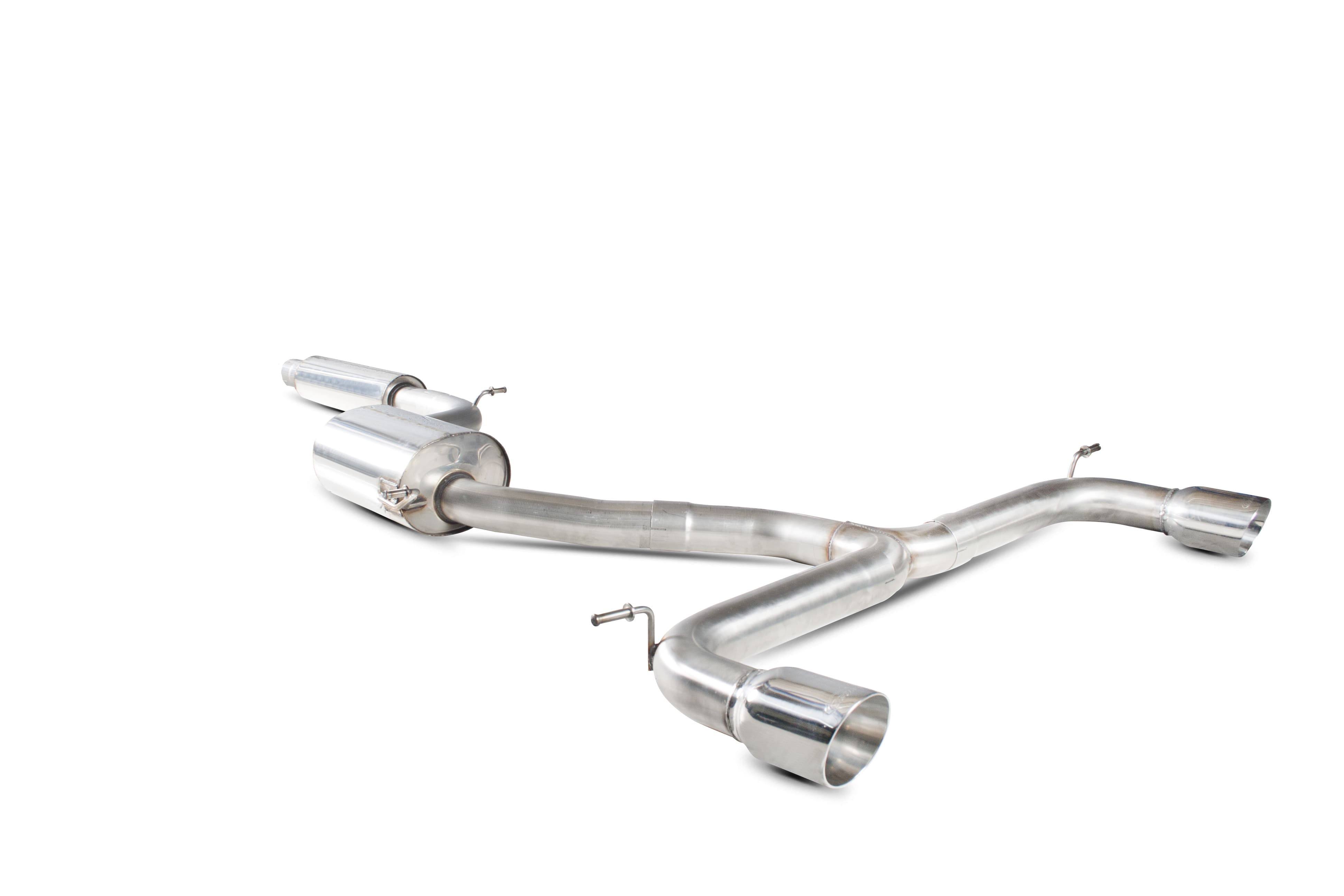 Image of Scorpion Exhausts Cat-back Uitlaatsysteem Daytona 76mm Roestvrij Staal Volkswagen Golf