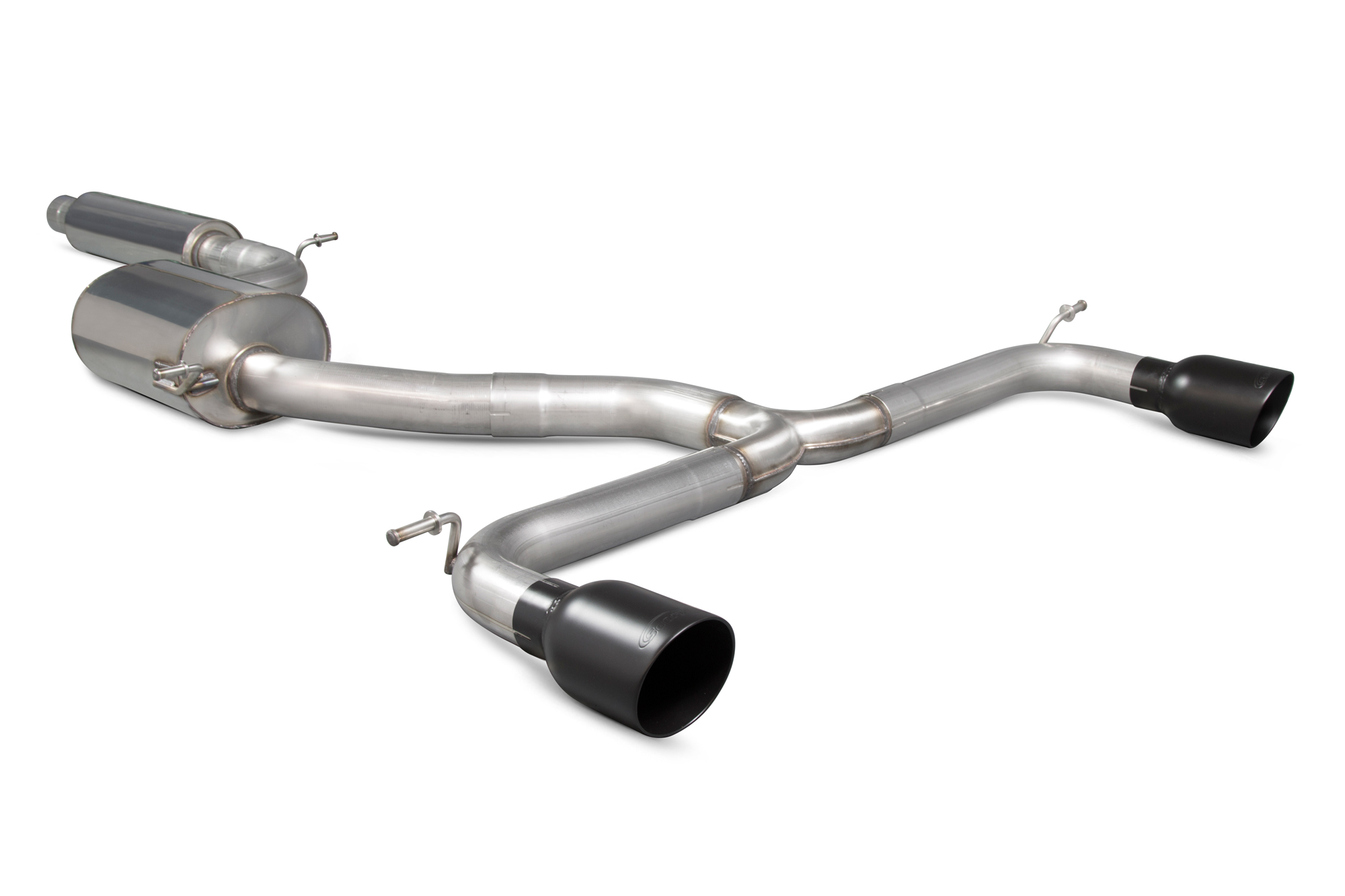 Image of Scorpion Exhausts Cat-back Uitlaatsysteem Daytona Ceramic 76mm Roestvrij Staal Volkswagen Golf