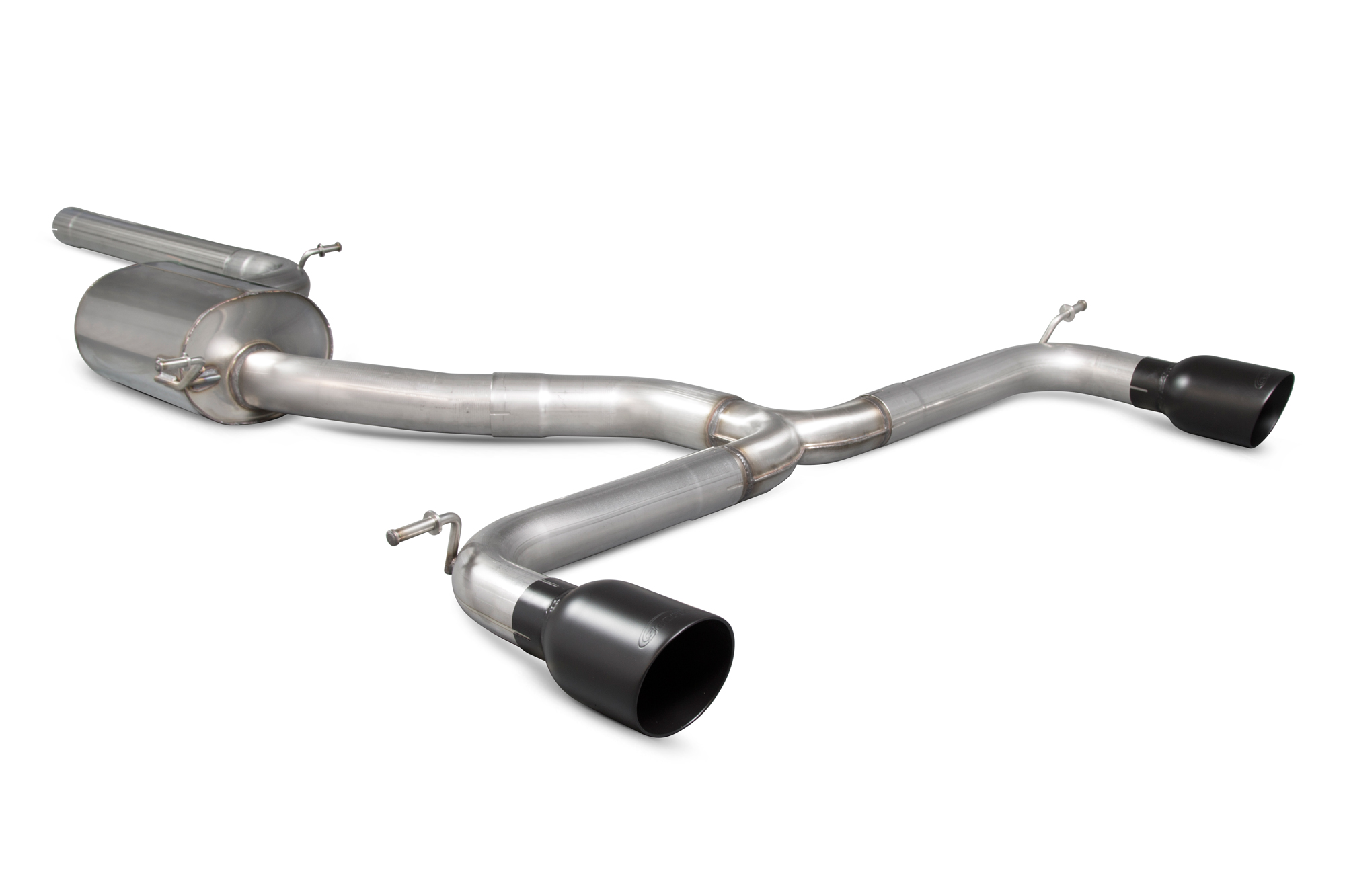 Image of Scorpion Exhausts Cat-back Uitlaatsysteem Daytona Ceramic 76mm Roestvrij Staal Volkswagen Golf