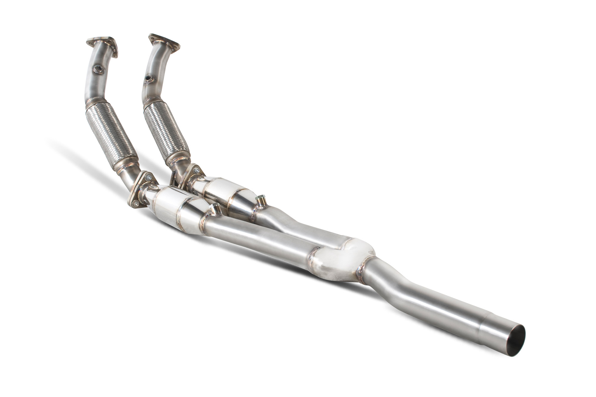 Image of Scorpion Exhausts Sport Katalysator Twin High Flow 63.5mm Roestvrij Staal Volkswagen Golf