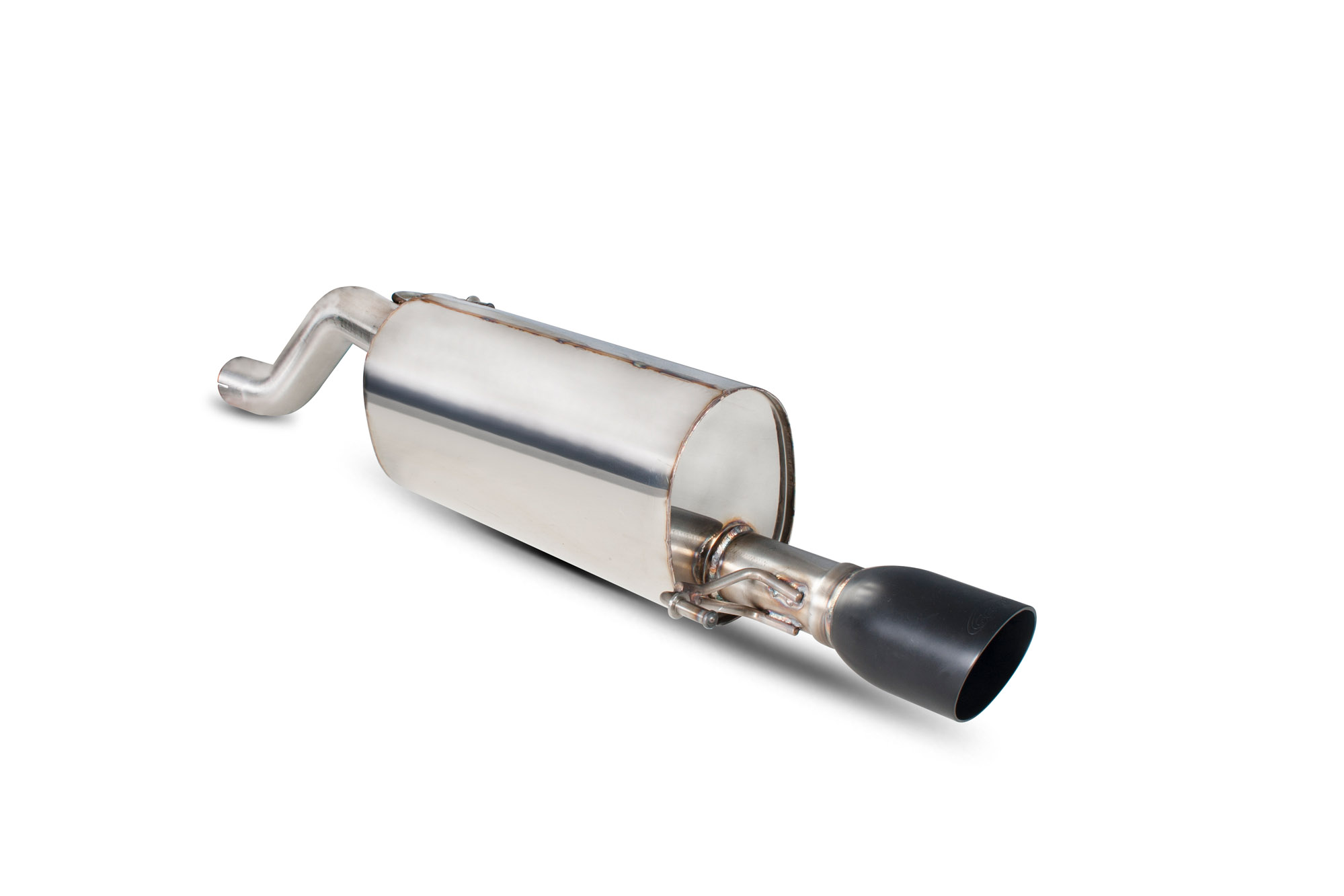Image of Scorpion Exhausts Uitlaat Demper Daytona Ceramic 63.5mm Roestvrij Staal Opel Corsa