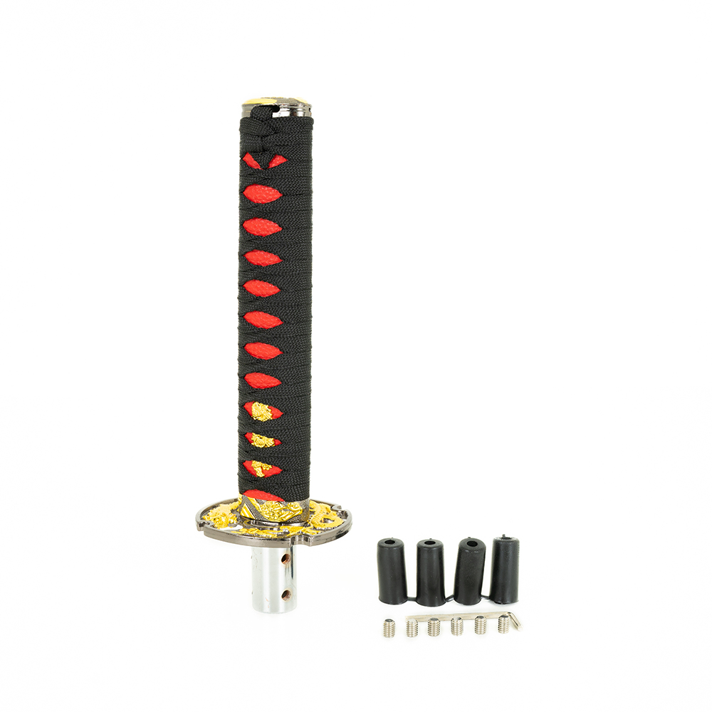 Image of SK-Import Pookknop Samurai Zwart Aluminium