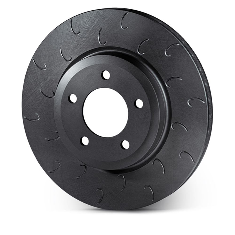 Image of Rotinger Voor Remschijven Graphite Line T9 Haak gegroefd Zwart 262mm Mercedes 190