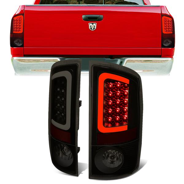 Image of SK-Import Achterlicht 3D C-Bar LED Black Housing Smoke Glas Dodge Ram
