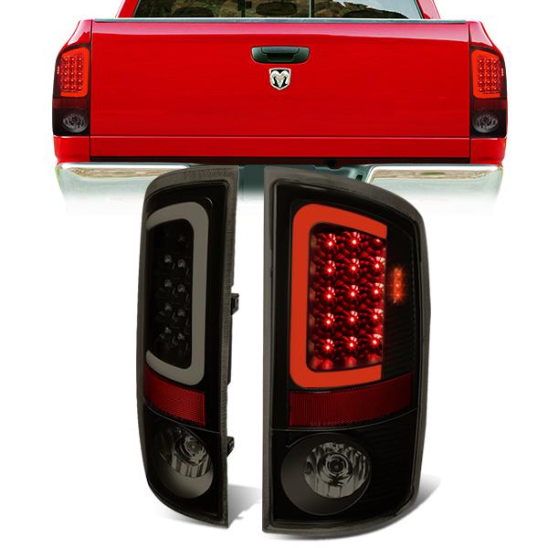 Image of SK-Import Achterlicht 3D C-Bar LED Black Housing Smoke Glas Dodge Ram