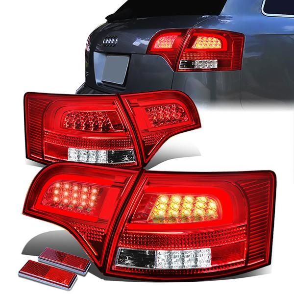 Image of SK-Import Achterlicht LED Chrome Housing Audi A4,S4