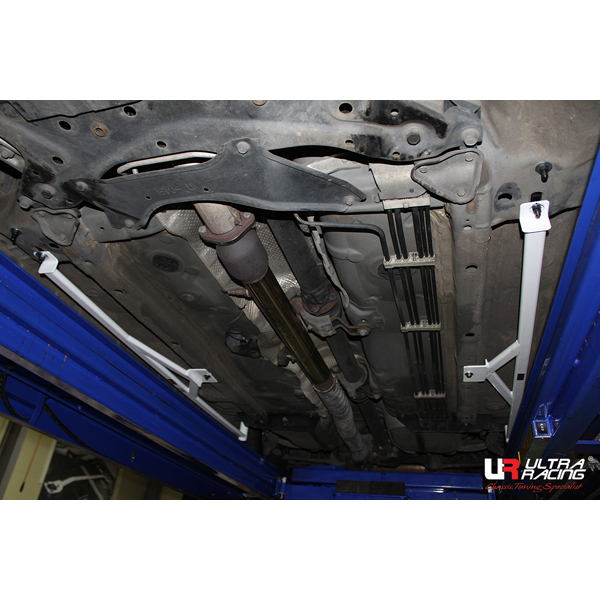 Image of Ultra Racing Achter Torsiestang 6 Points Wit Staal Mitsubishi Lancer Evolution