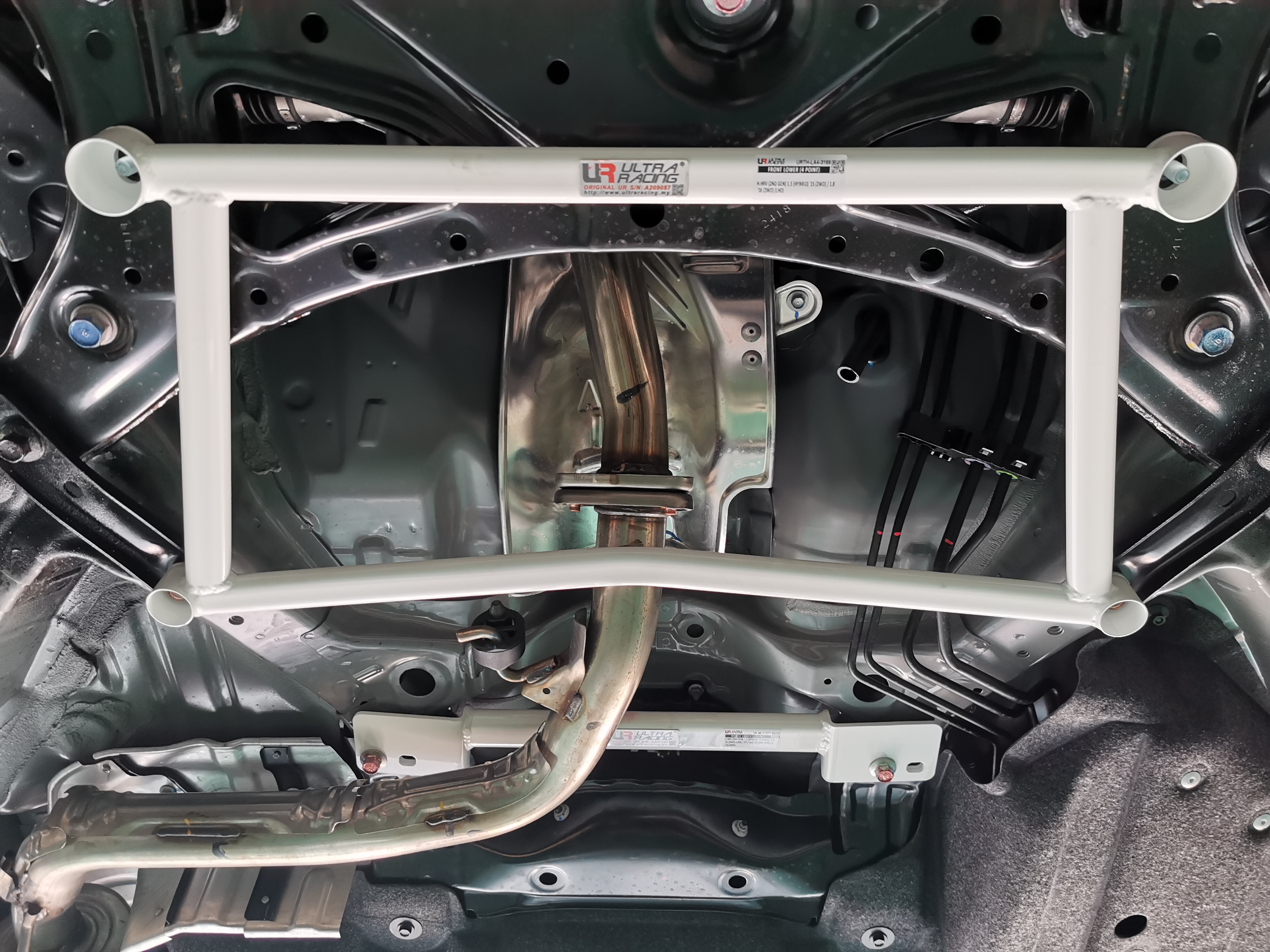 Image of Ultra Racing Voor Veerpootbrug 4 Points Wit Staal Honda HR-V