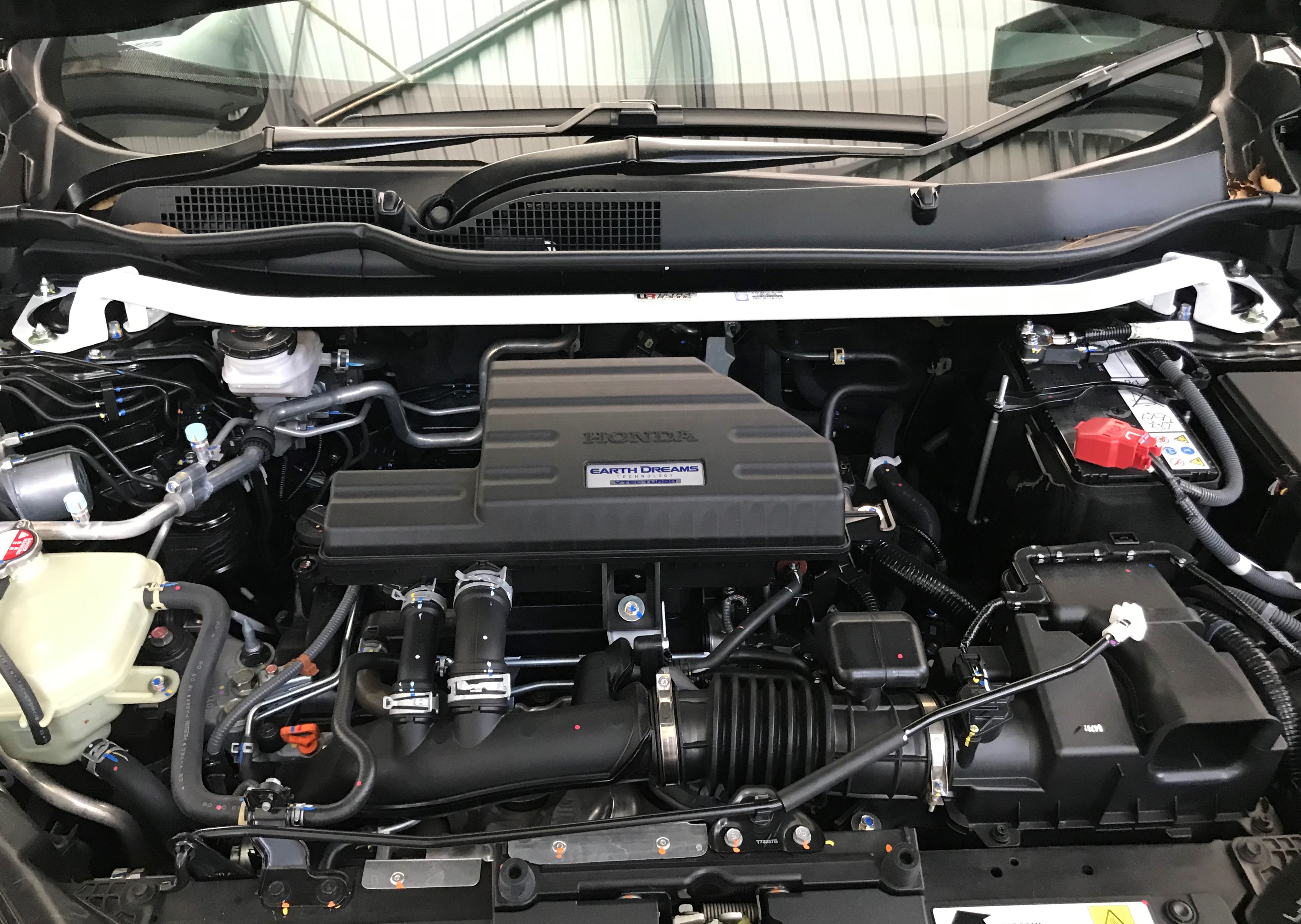 Image of Ultra Racing Voor Veerpootbrug 2 Points Wit Staal Honda CR-V