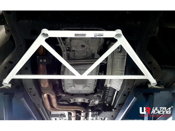 Image of Ultra Racing Voor Veerpootbrug 4 Points Wit Staal Ford Mustang