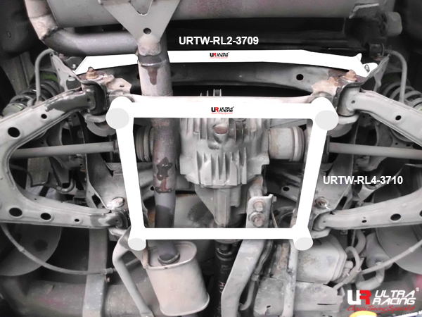 Image of Ultra Racing Achter Veerpootbrug 4 Points Wit Staal Mazda MX-5
