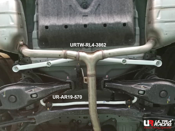 Image of Ultra Racing Achter Veerpootbrug 4 Points Wit Staal Honda CR-V