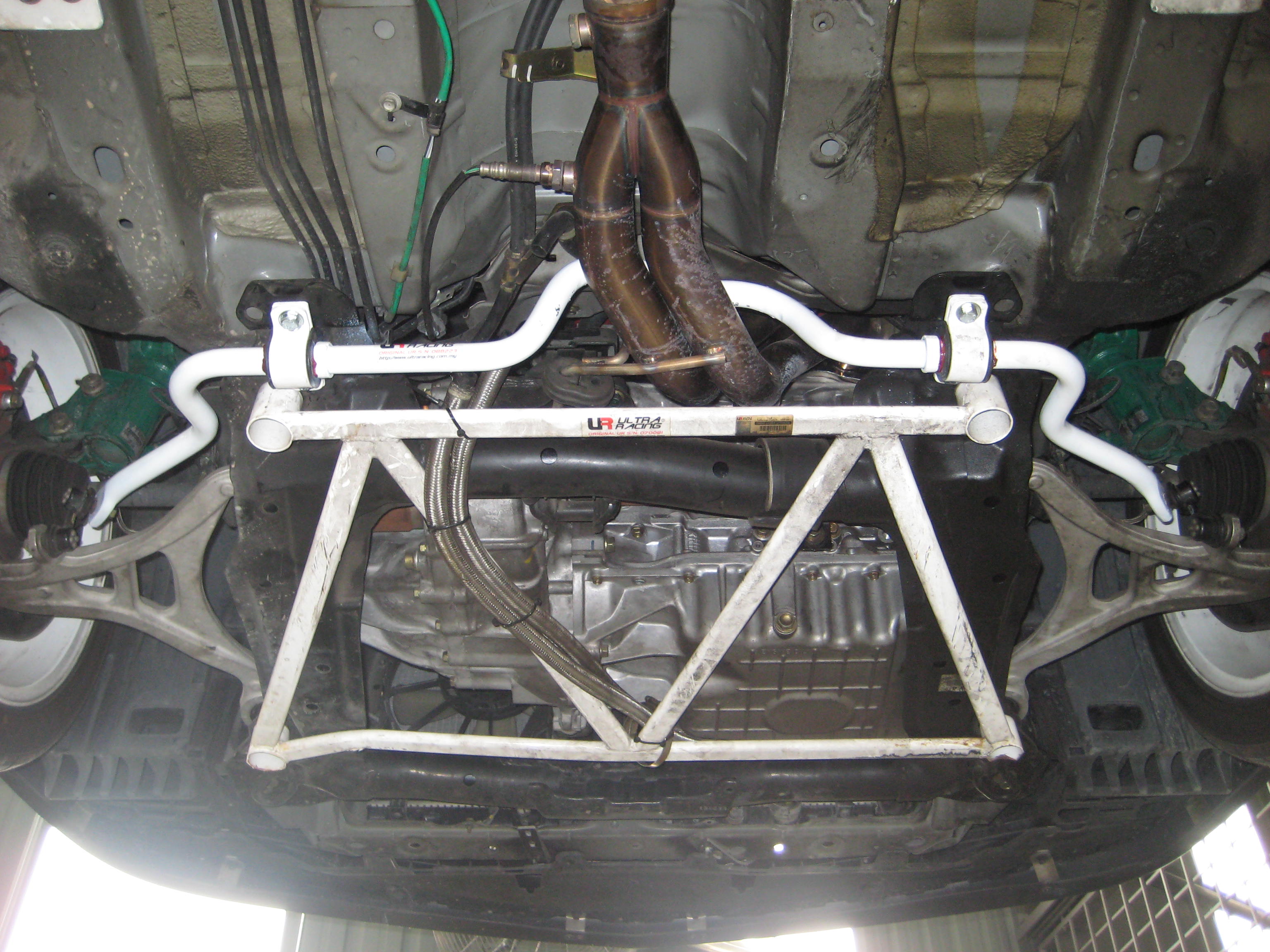 Image of Ultra Racing Voor Stabilisatorstang Wit 25mm Staal Honda Civic