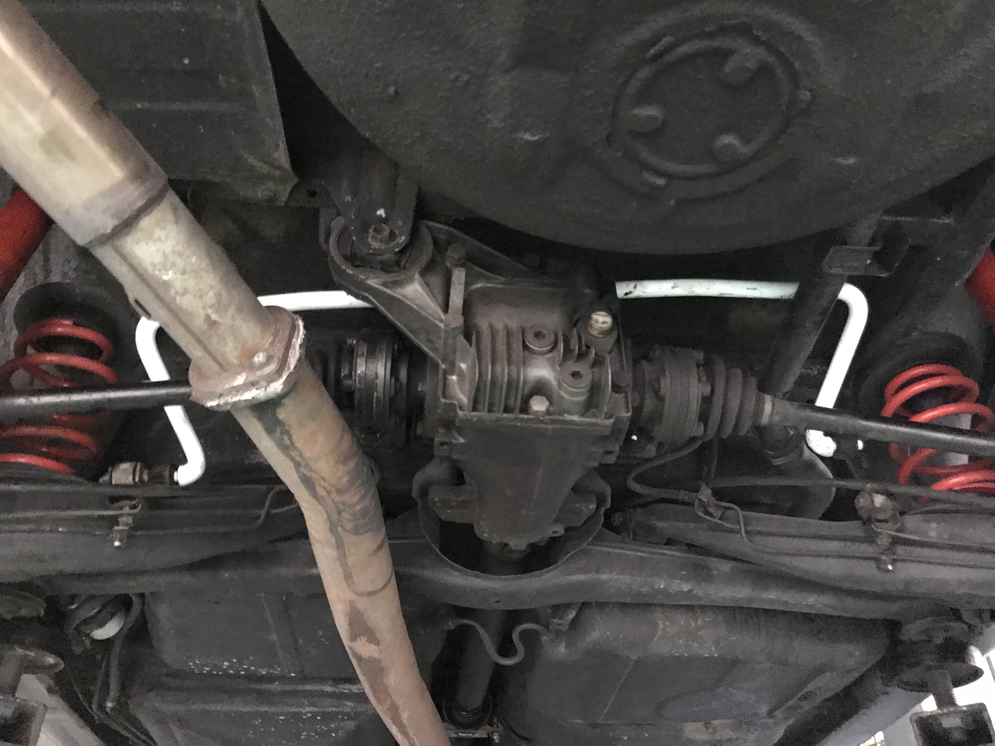 Image of Ultra Racing Achter Stabilisatorstang Wit 19mm Staal BMW 3-serie