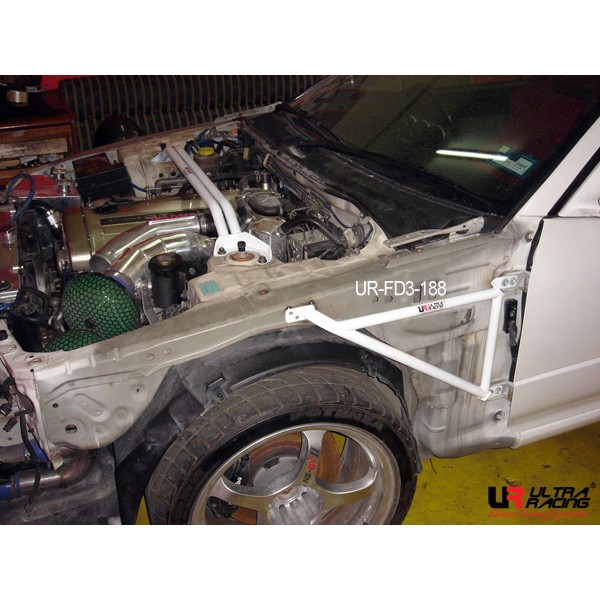Image of Ultra Racing Vleugel Beugel 3 Points Wit Staal Nissan Skyline