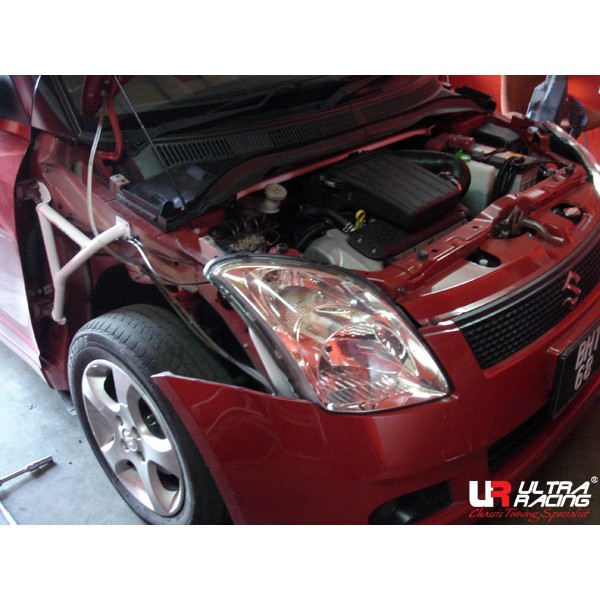 Image of Ultra Racing Vleugel Beugel 3 Points Wit Staal Suzuki Swift