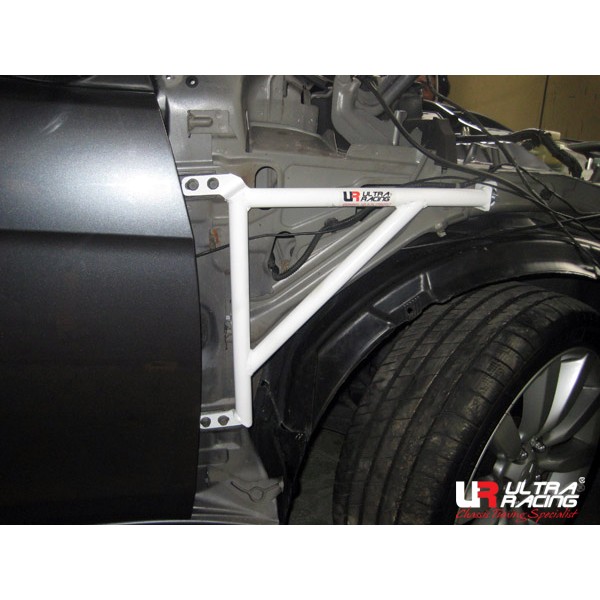 Image of Ultra Racing Vleugel Beugel Wit Staal Mitsubishi Lancer