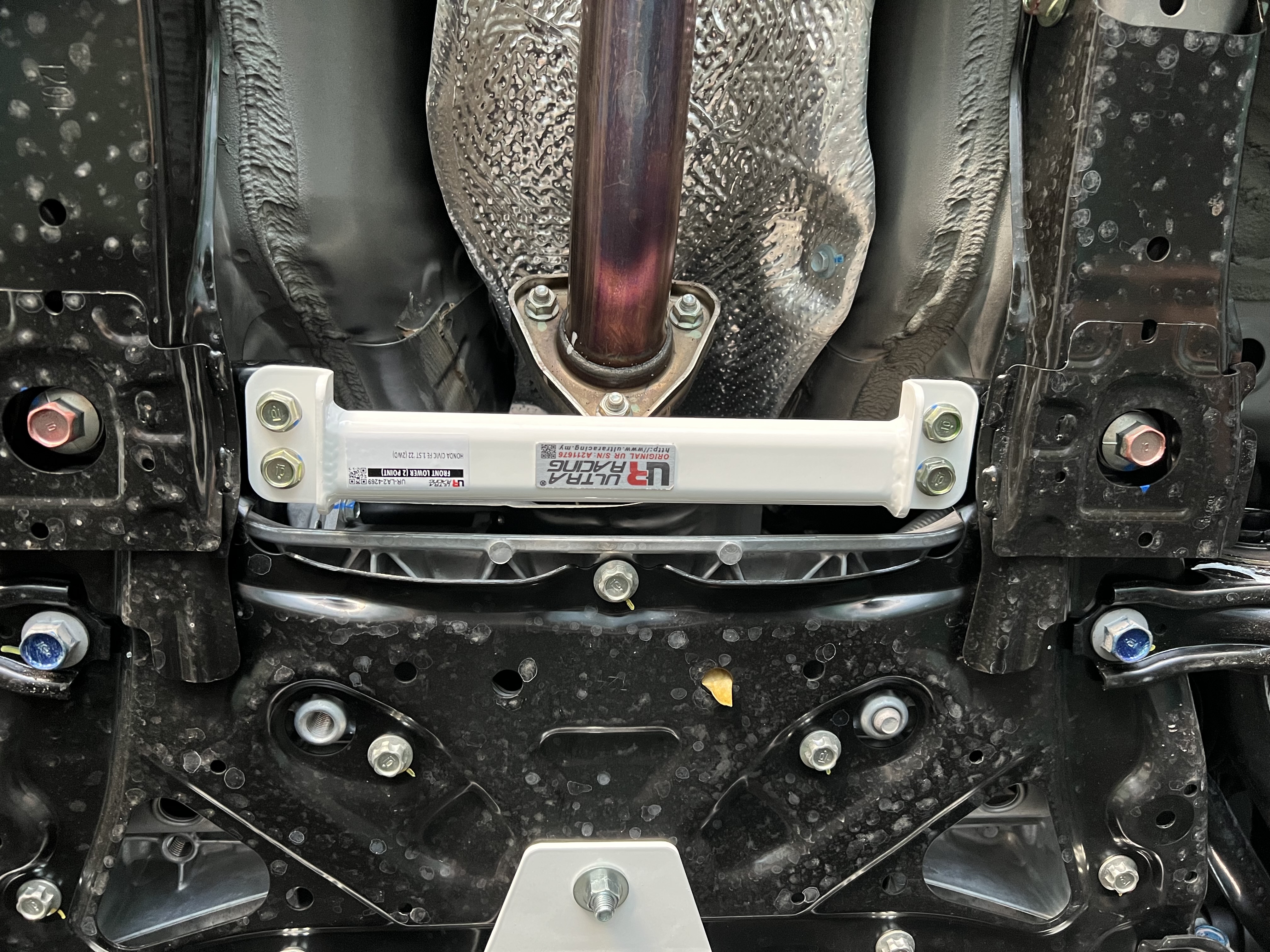 Image of Ultra Racing Voor Veerpootbrug Wit Staal Honda Civic
