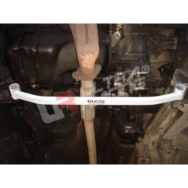 Image of Ultra Racing Voor Onderste Veerpootbrug 2 Points Wit Staal Suzuki Swift
