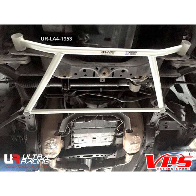 Image of Ultra Racing Voor Veerpootbrug 4 Points Wit Staal Infiniti,Nissan