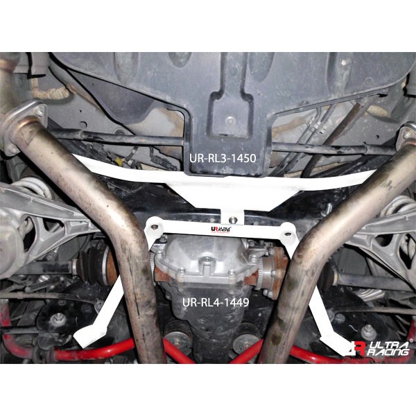 Image of Ultra Racing Achter Veerpootbrug 3 Points Wit Staal Infiniti,Nissan