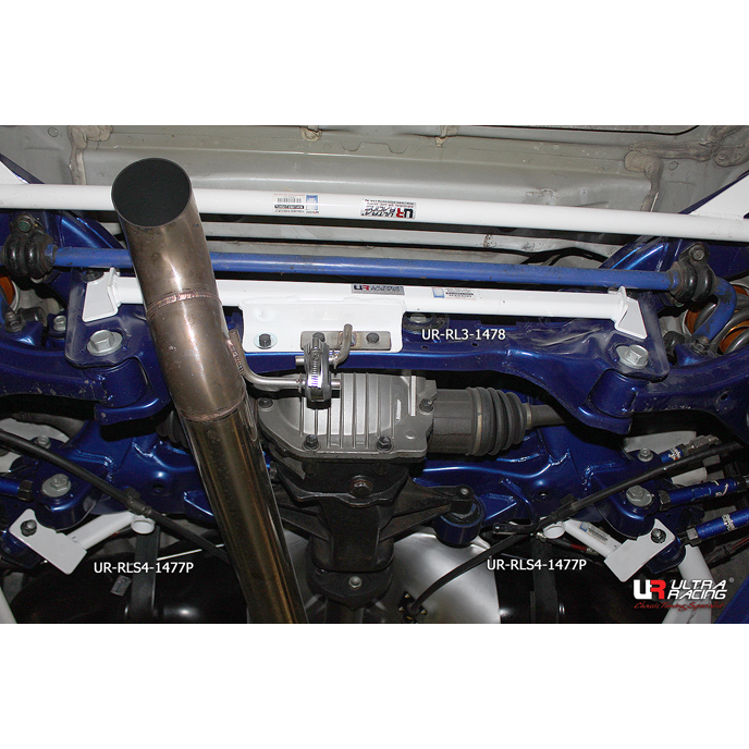 Image of Ultra Racing Achter Veerpootbrug 4 Points Wit Staal Hyundai Genesis
