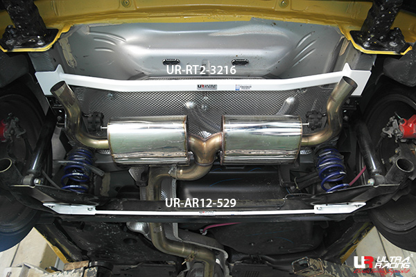 Image of Ultra Racing Achter Torsiestang 2 Points Wit Staal Renault Clio