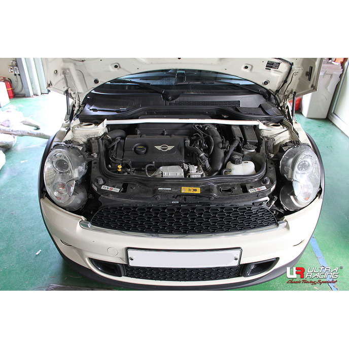 Image of Ultra Racing Voor Veerpootbrug Wit Staal Mini Cooper Cooper