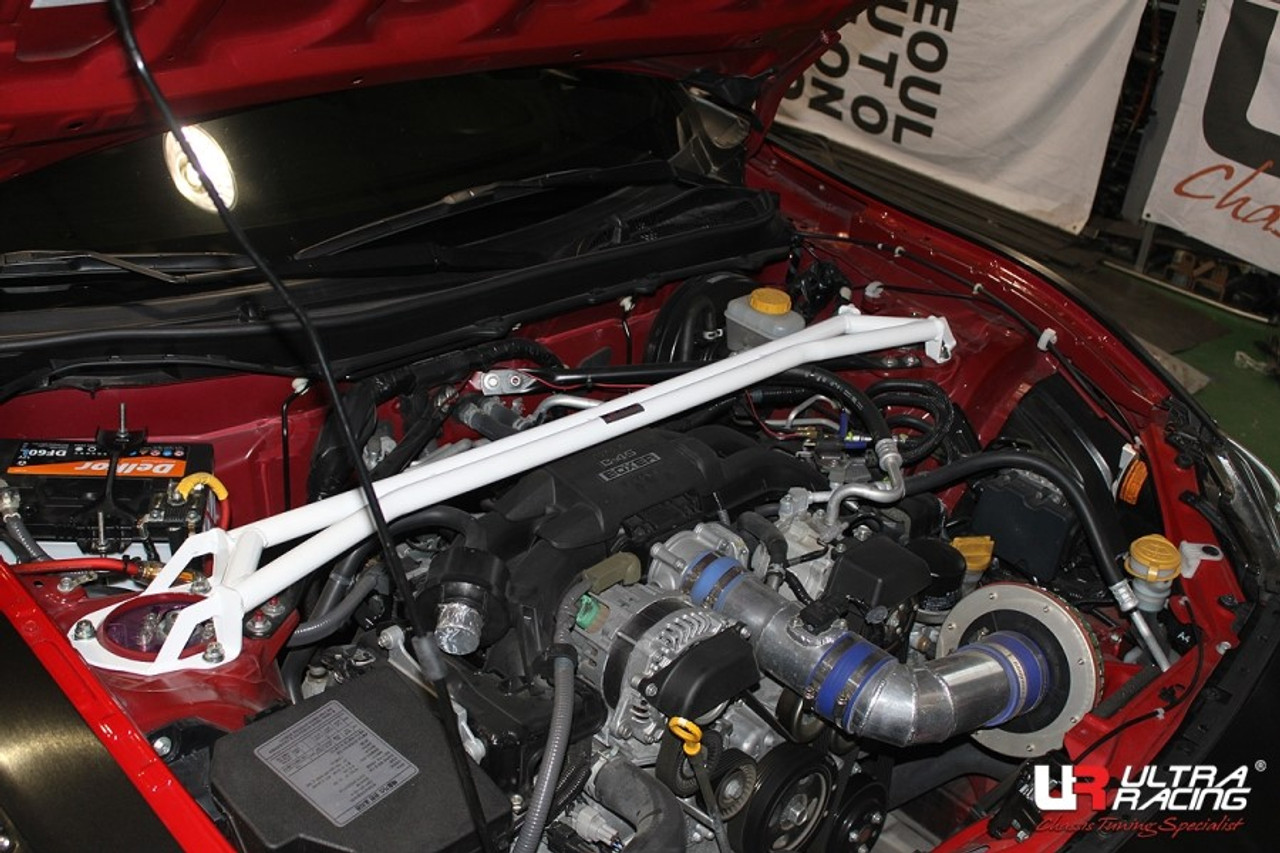 Image of Ultra Racing Voor Veerpootbrug 4 Points Wit Staal Subaru,Toyota