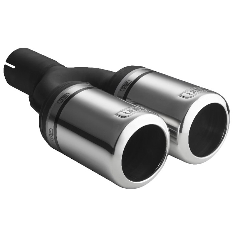 Image of Ulter Sport Uitlaat Sierstuk Big Rim Dual Tip Roestvrij Staal
