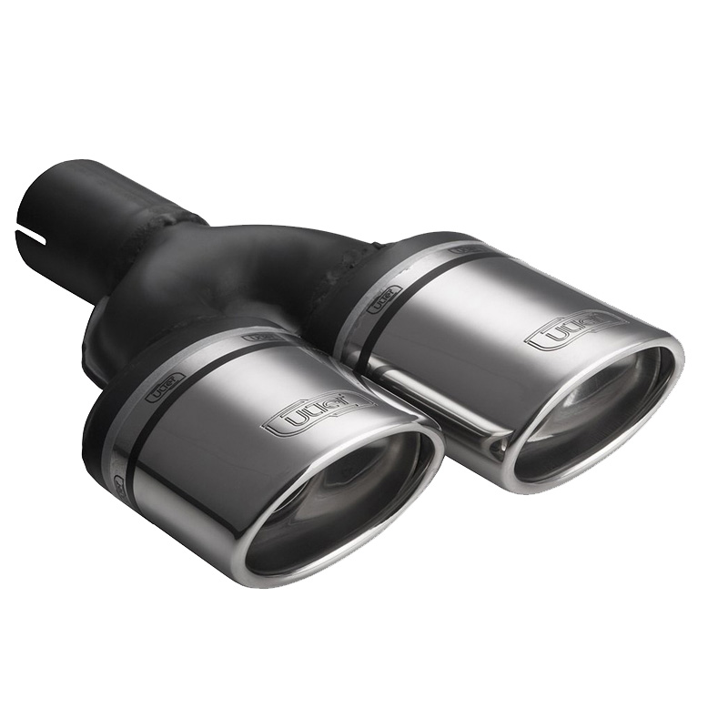 Image of Ulter Sport Uitlaat Sierstuk Dual Tip Roestvrij Staal