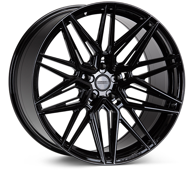 Image of Vossen Wheels HF-7 Hybrid Forged Series Velgen 21 Inch 10.5J ET38 5x120 Diepe Concave Flow Form Gloss Black