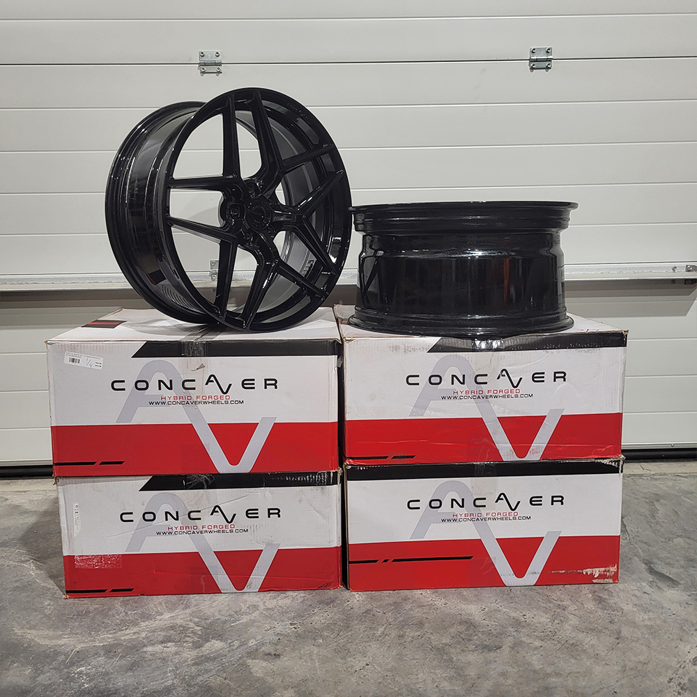 Image of Concaver CVR2 TWEEDE KANS 2x 20x8,5 ET34 - 2x 20x10 ET25 5x112 Platinum Black