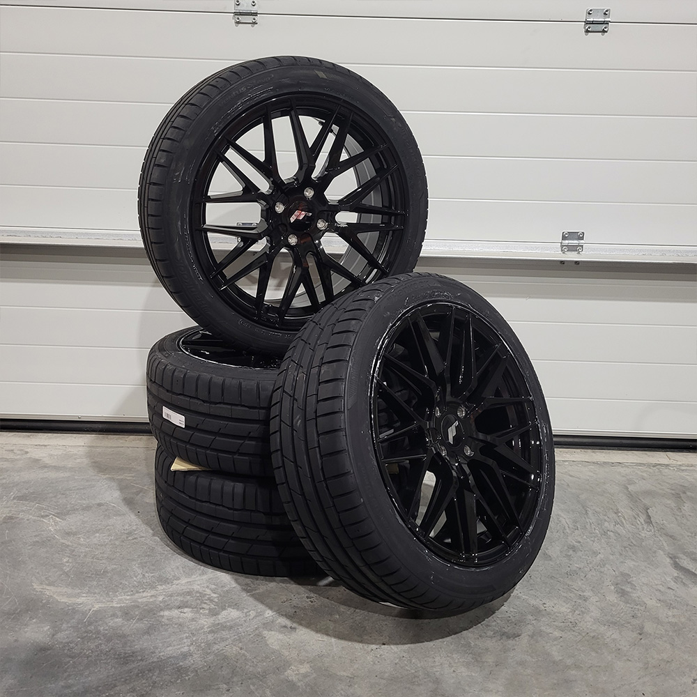 Image of JR-Wheels JR28 TWEEDE KANS Velgen 18 Inch 7.5J ET25 4x108 Gloss Black