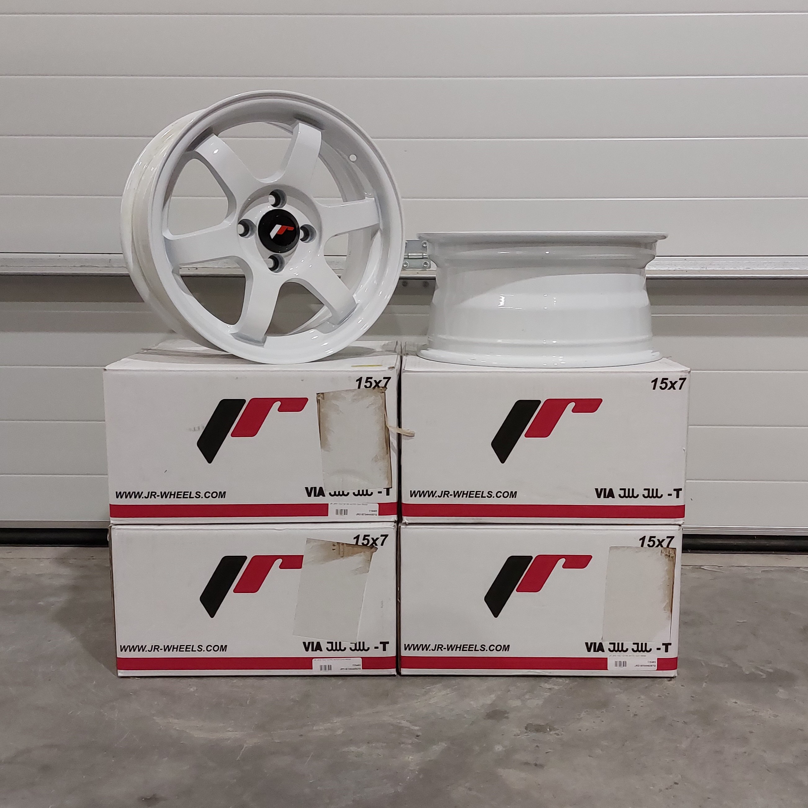 Image of JR-Wheels JR3 TWEEDE KANS Velgen 15 Inch 7J ET25 4x100 White