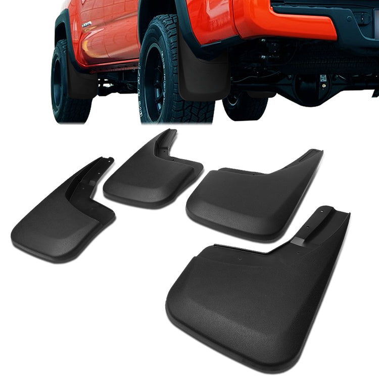 Image of SK-Import Voor en Achter Spatlappen Zwart ABS Plastic Chevrolet Silverado