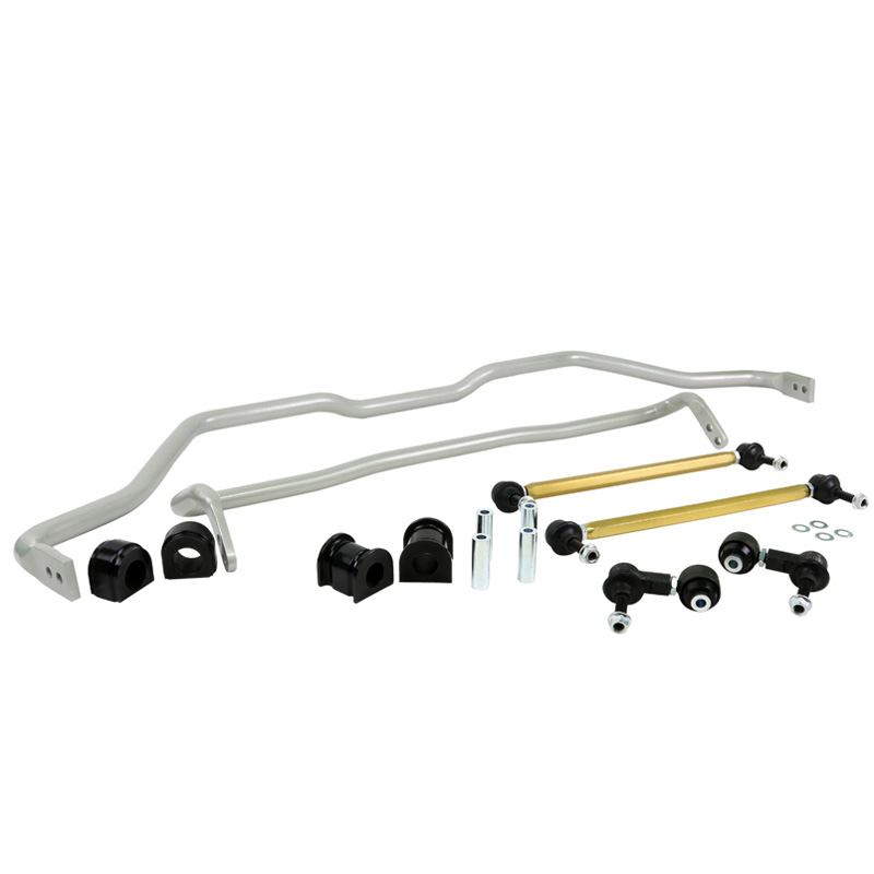 Image of Whiteline Voor en Achter Stabilisatorstang Kit Staal Honda Civic
