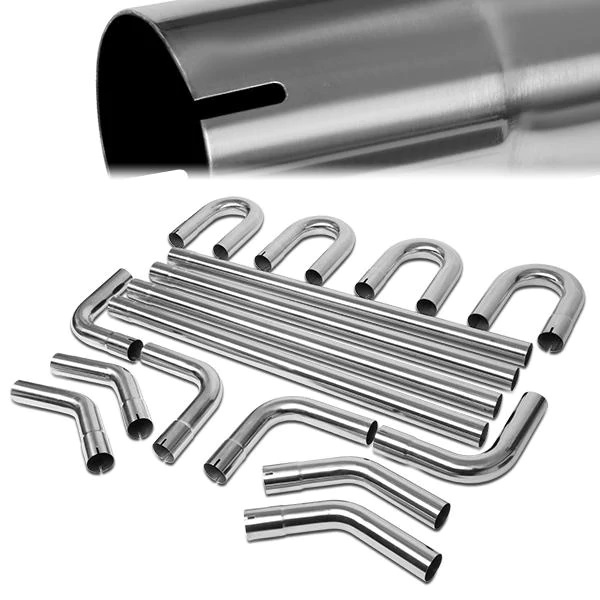 Image of SK-Import Universele Uitlaatbuis Set 63.5mm Roestvrij Staal