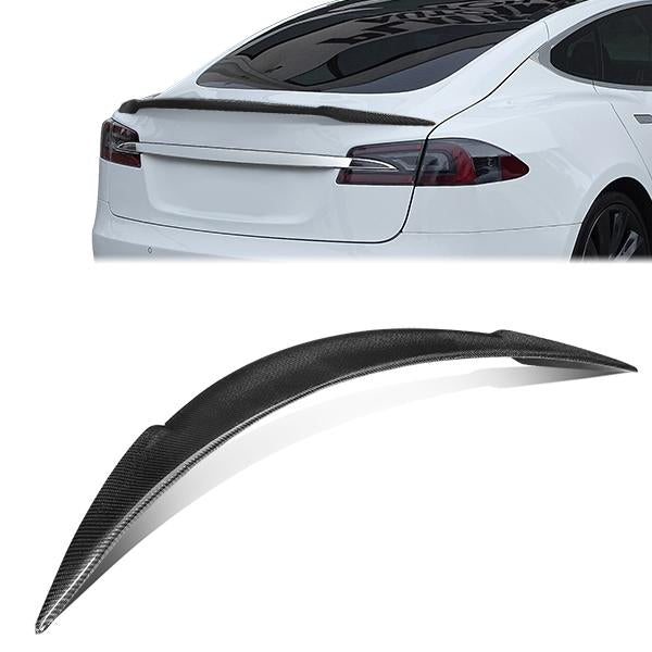 Image of CarbonWorks Achter Ducktail Spoiler Carbon Tesla Model S